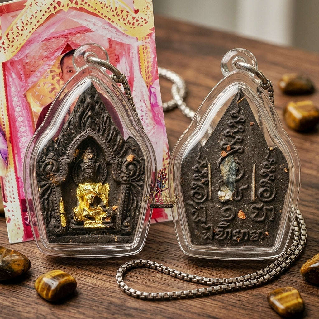 Phra Khun Phaen Thai Amulet Protection talisman good luck charm spiritual jewelry Sacred Phra Khun Phaen Phrai 9 Ton Phrai Prathana Special Master Edition Thai Blessing Co By RURUECHA