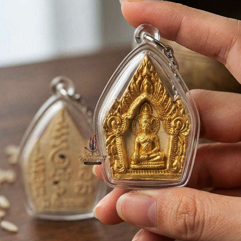 Phra Khun Phaen Thai Amulet Protection talisman good luck charm spiritual jewelry Sacred Phra Khun Phaen Phrai 9 Ton Phrai Prathana Wish-Fulfilling Edition Thai Blessing Co By RURUECHA
