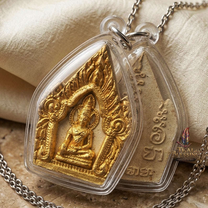Phra Khun Phaen Thai Amulet Protection talisman good luck charm spiritual jewelry Sacred Phra Khun Phaen Phrai 9 Ton Phrai Prathana Wish-Fulfilling Edition Thai Blessing Co By RURUECHA