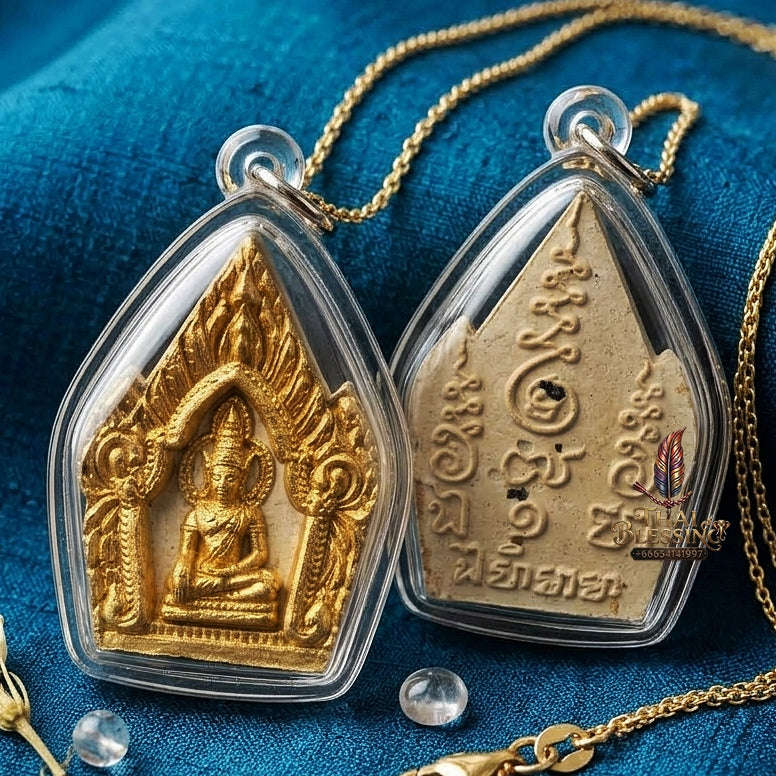 Phra Khun Phaen Thai Amulet Protection talisman good luck charm spiritual jewelry Sacred Phra Khun Phaen Phrai 9 Ton Phrai Prathana Wish-Fulfilling Edition Thai Blessing Co By RURUECHA