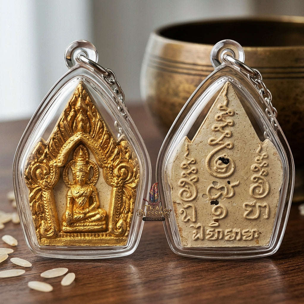 Phra Khun Phaen Thai Amulet Protection talisman good luck charm spiritual jewelry Sacred Phra Khun Phaen Phrai 9 Ton Phrai Prathana Wish-Fulfilling Edition Thai Blessing Co By RURUECHA