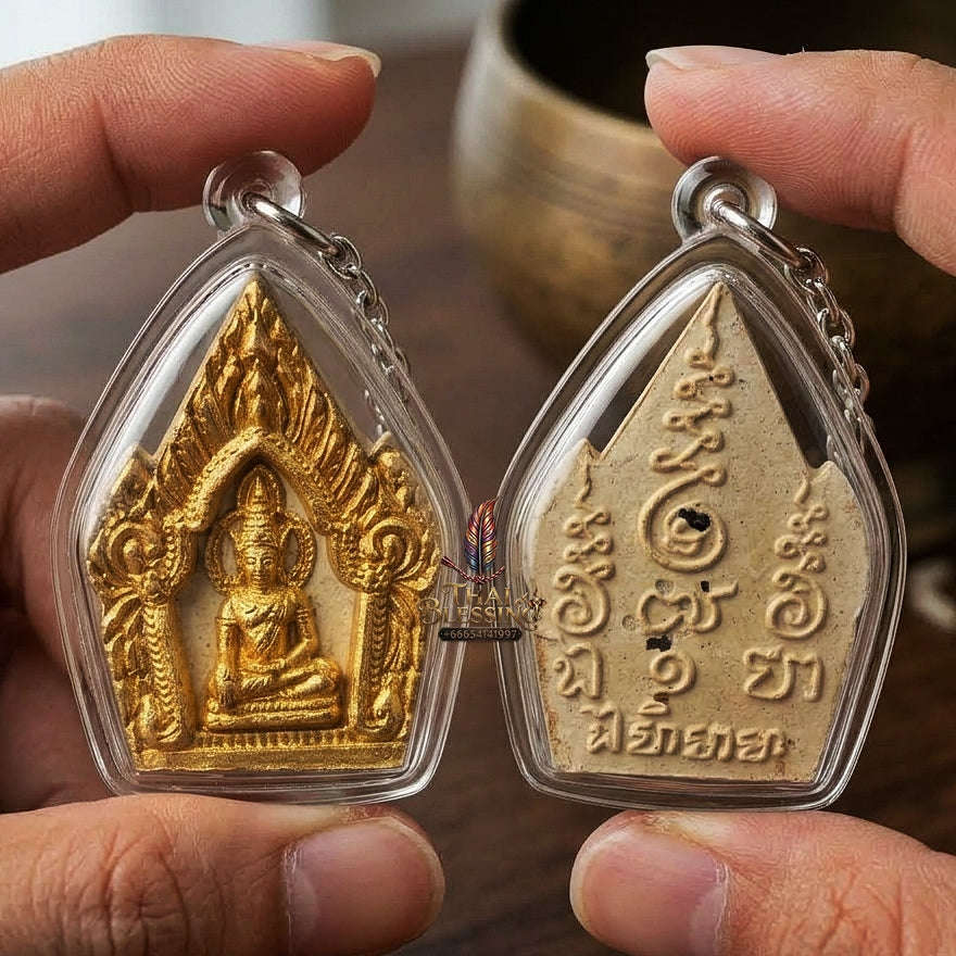 Phra Khun Phaen Thai Amulet Protection talisman good luck charm spiritual jewelry Sacred Phra Khun Phaen Phrai 9 Ton Phrai Prathana Wish-Fulfilling Edition Thai Blessing Co By RURUECHA