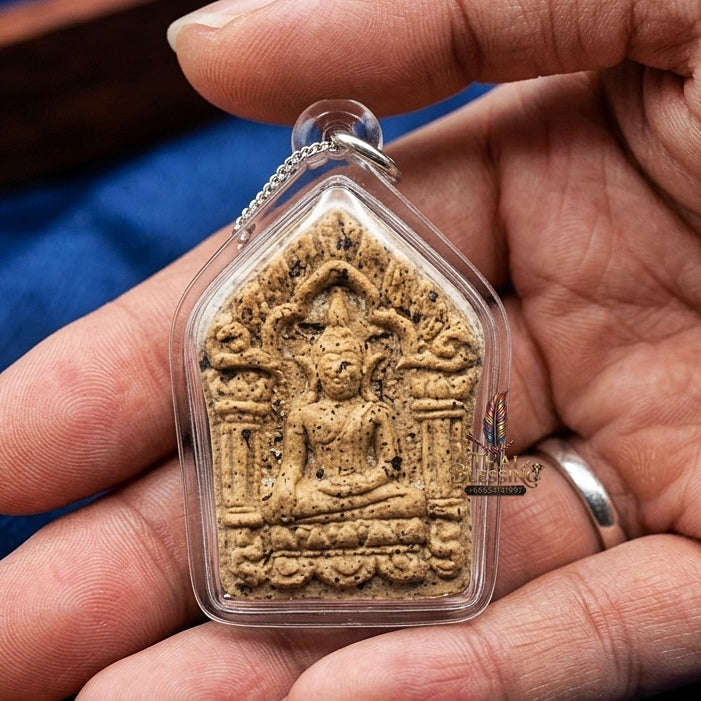 Phra Khun Phaen Thai Amulet Protection talisman good luck charm spiritual jewelry Sacred Phra Khun Phaen Phrai Chanthra Lunar Charm Thai Blessing Co By RURUECHA