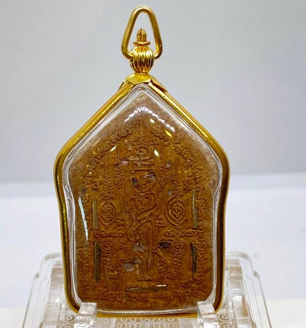 Phra Khun Phan Phrai Sanaeh Ha Amulet with Gold Frame ร้านค้าของฉัน Default Title Default Title-