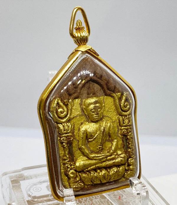 Phra Khun Phan Phrai Sanaeh Ha Amulet with Gold Frame ร้านค้าของฉัน Default Title Default Title-