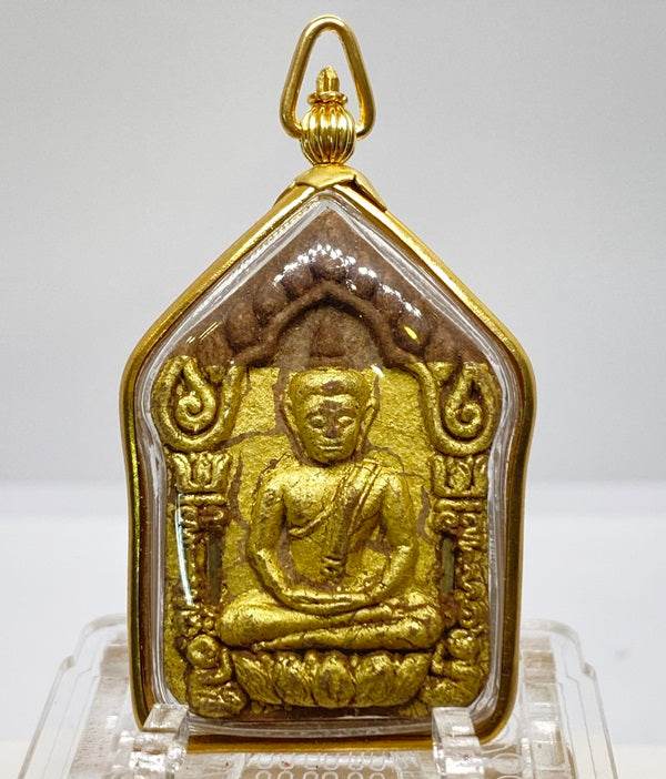 Phra Khun Phan Phrai Sanaeh Ha Amulet with Gold Frame ร้านค้าของฉัน Default Title Default Title-