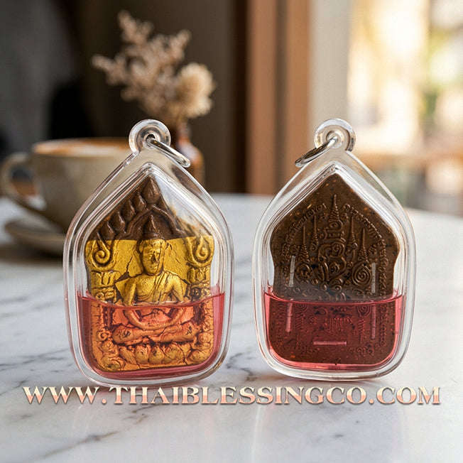 ✨ Phra Khunphaen "The Golden Voice" Edition: Sacred Enchantment Herb Essence Immersed in Mystical Oil for Irresistible Charisma, Financial Flow, and Elite Business Negotiation