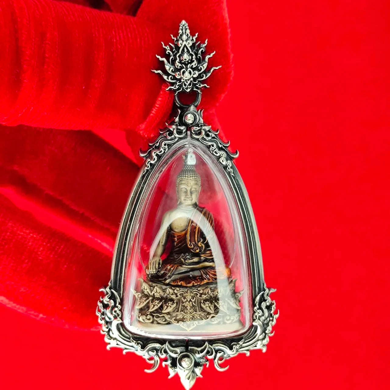 Phra Kring Buddha Amulet in Waterproof Casing - Thai Blessing for Protection and Prosperity