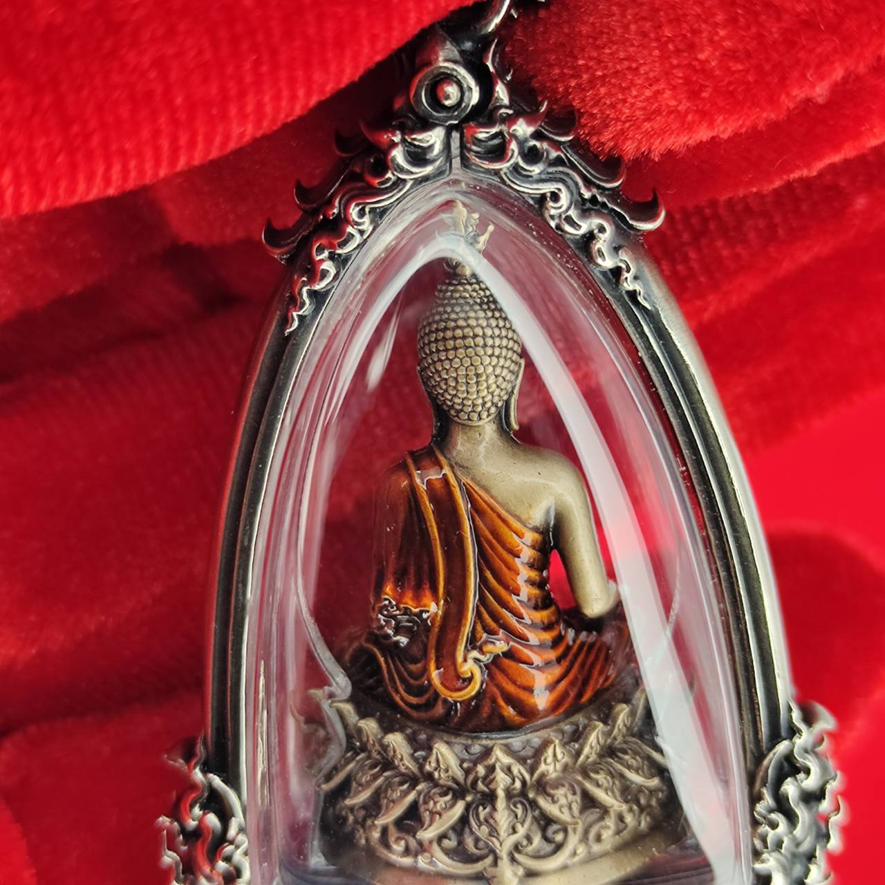 Phra Kring Buddha Amulet in Waterproof Casing - Thai Blessing for Protection and Prosperity