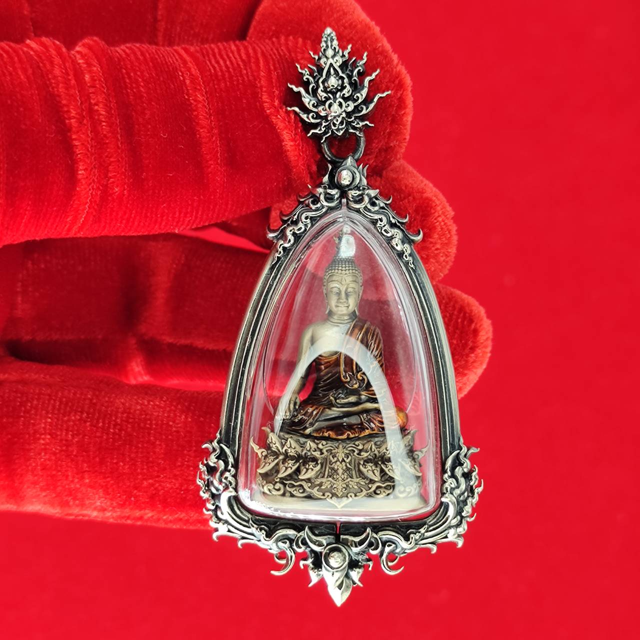 Phra Kring Buddha Amulet in Waterproof Casing - Thai Blessing for Protection and Prosperity