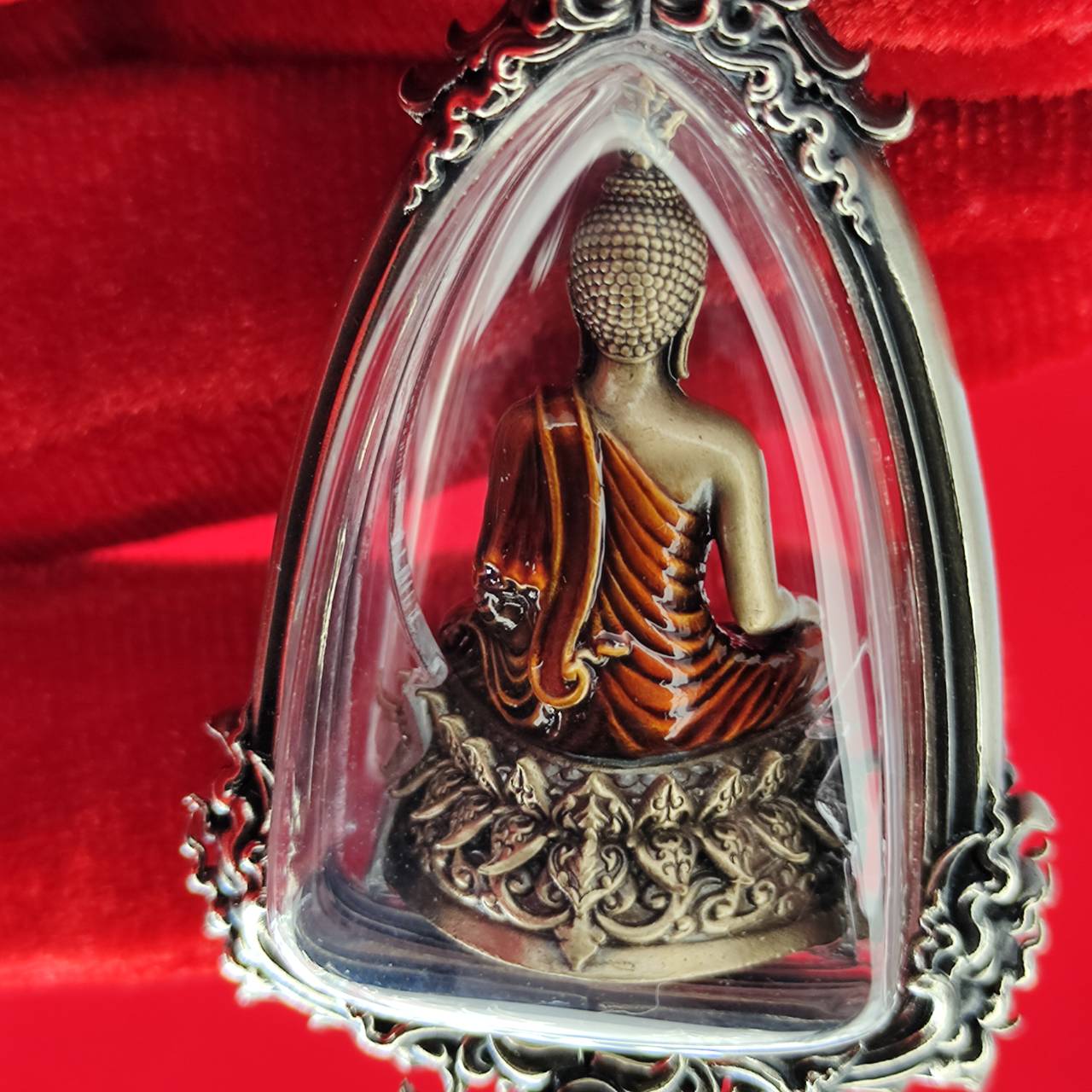 Phra Kring Buddha Amulet in Waterproof Casing - Thai Blessing for Protection and Prosperity