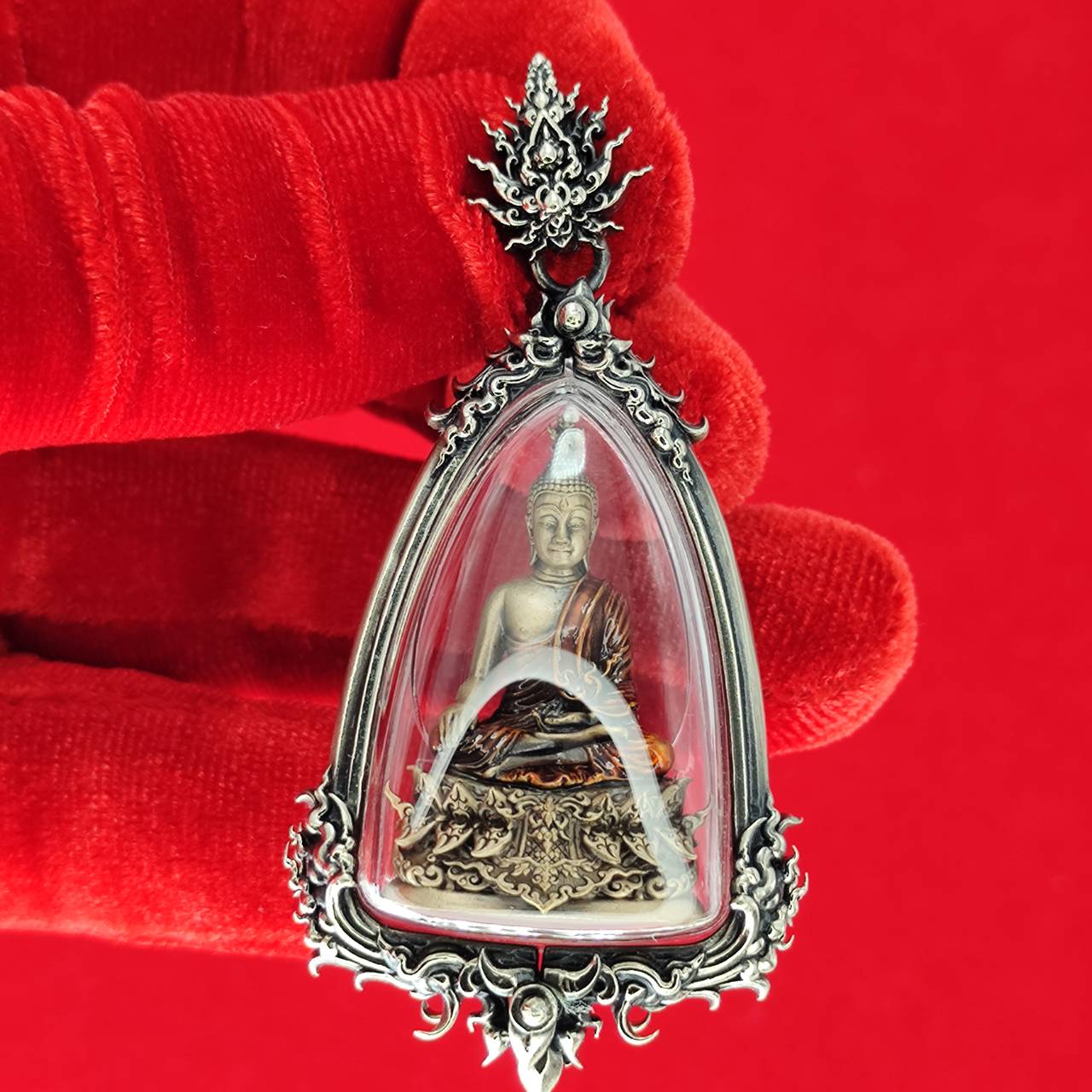 Phra Kring Buddha Amulet in Waterproof Casing - Thai Blessing for Protection and Prosperity