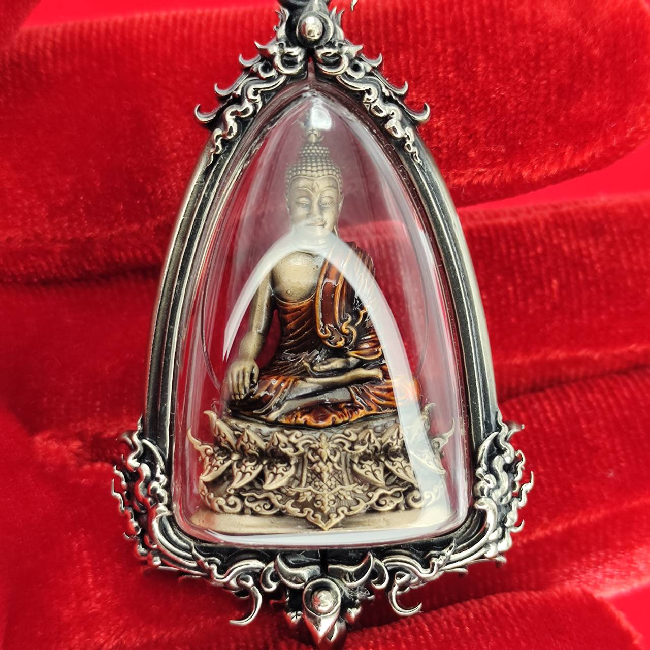 Phra Kring Buddha Amulet in Waterproof Casing - Thai Blessing for Protection and Prosperity