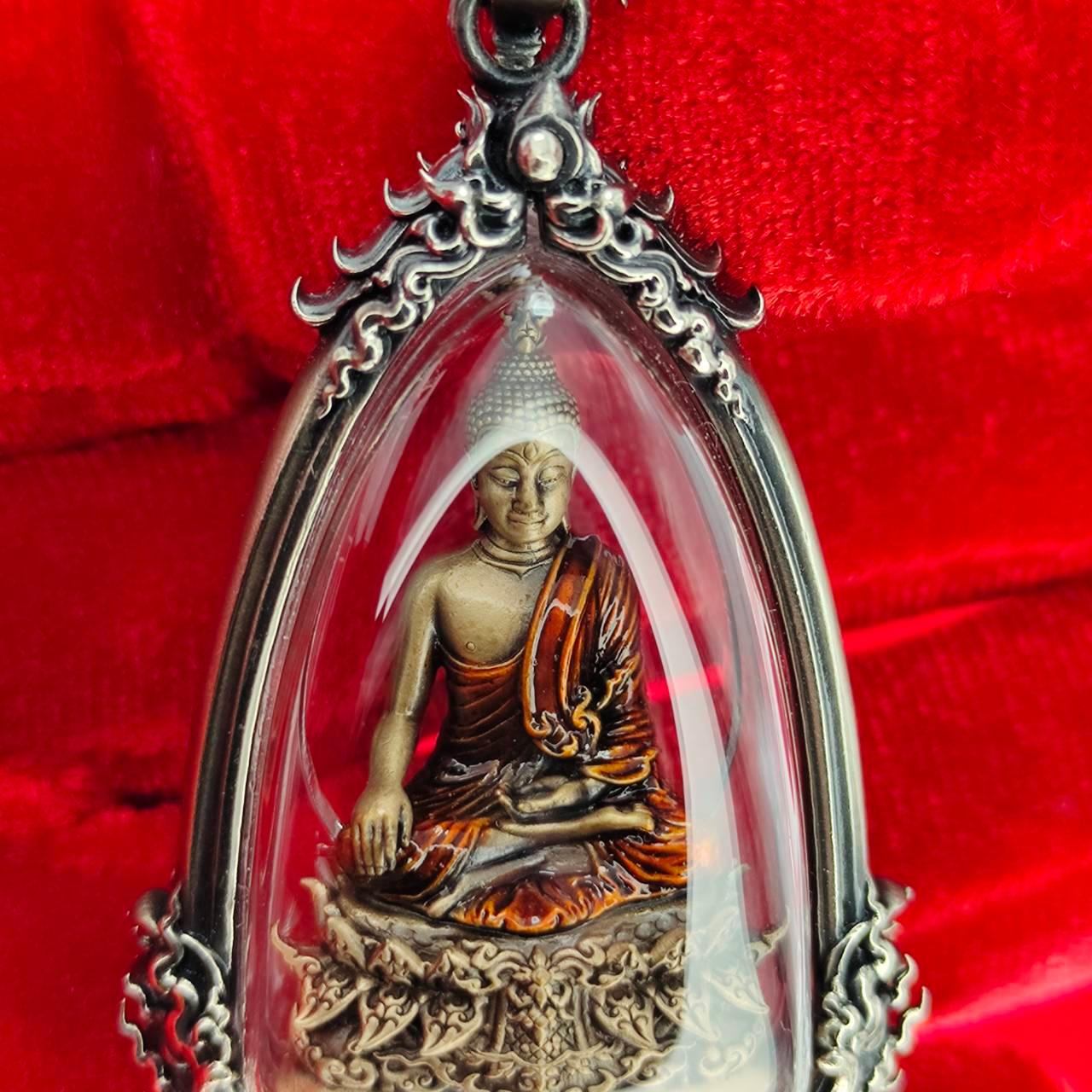 Phra Kring Buddha Amulet in Waterproof Casing - Thai Blessing for Protection and Prosperity