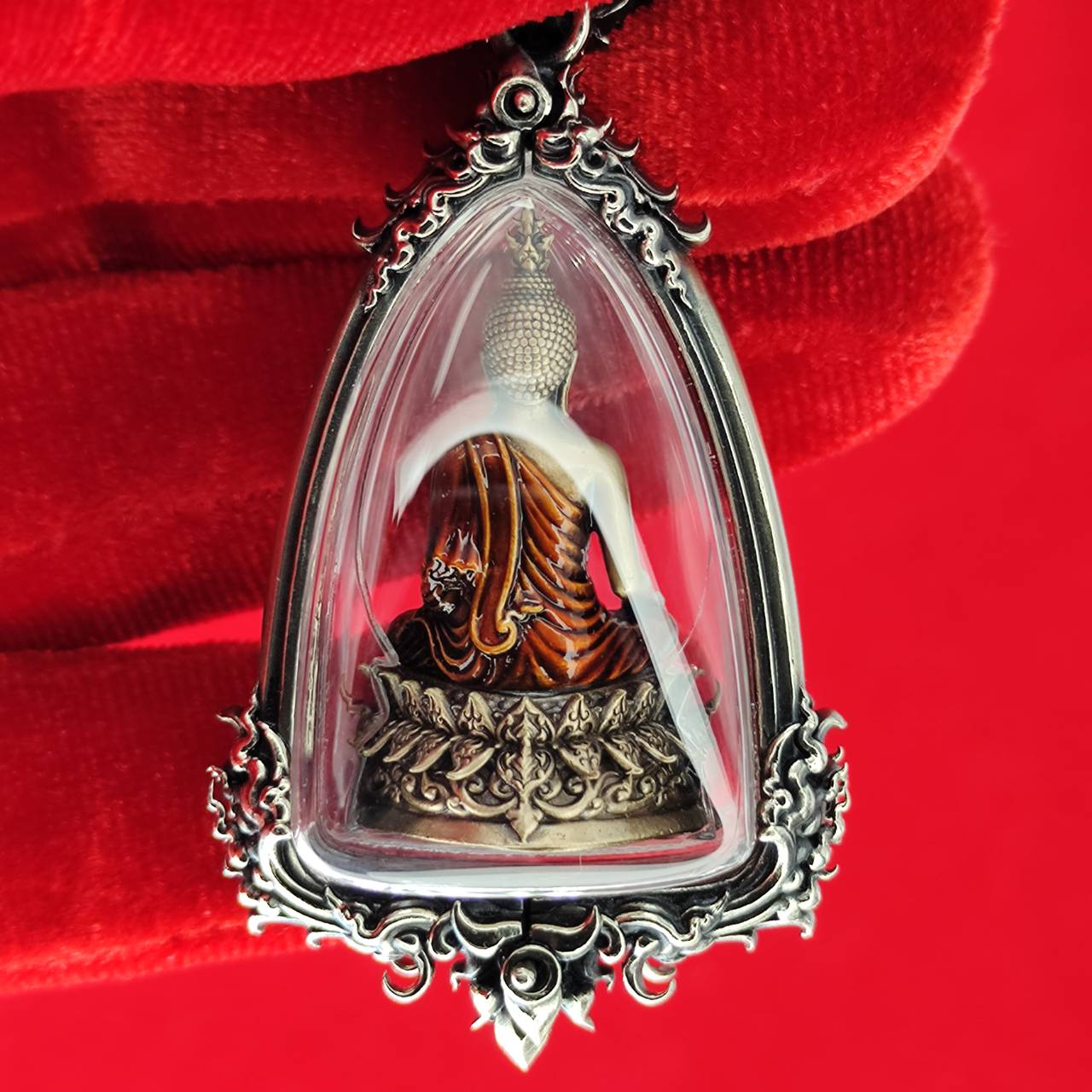 Phra Kring Buddha Amulet in Waterproof Casing - Thai Blessing for Protection and Prosperity