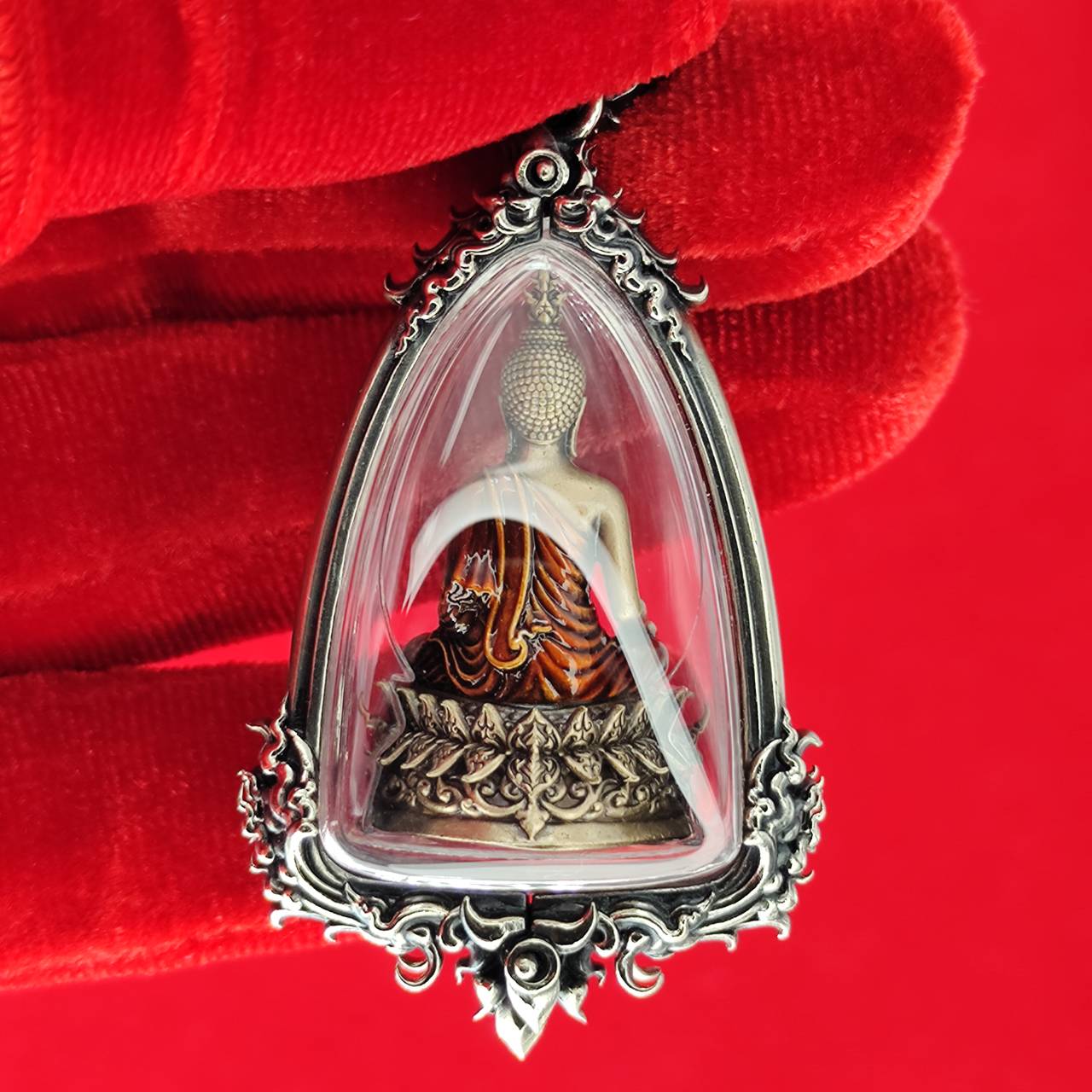 Phra Kring Buddha Amulet in Waterproof Casing - Thai Blessing for Protection and Prosperity