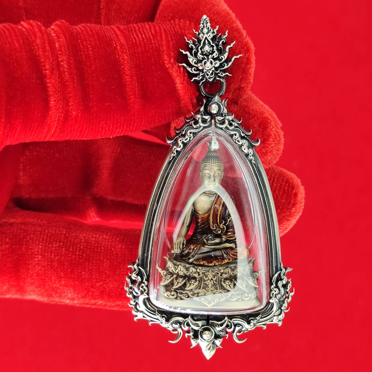 Phra Kring Buddha Amulet in Waterproof Casing - Thai Blessing for Protection and Prosperity