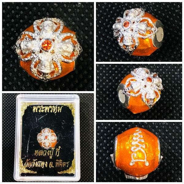 Phra Kru Pilat Thammavimon Amulet Bracelet for Protection and Good Fortune
