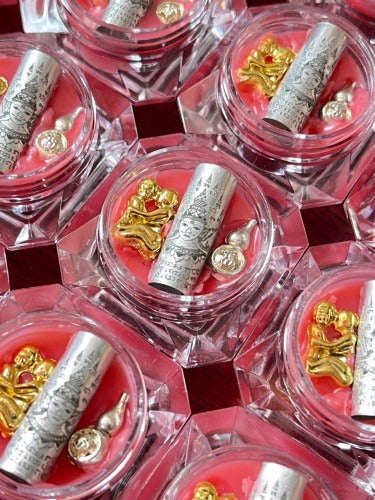 ✨ Phra Lak Na Thong Lip Wax : Ultimate Golden Face Metta & Spellbinding Attraction Balm (2566 / 2023 Edition) - Luang Por Poon / Wat Pa Ban Sang Thai Blessing Co By RURUECHA