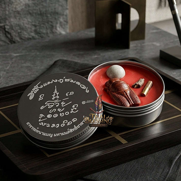 ✨ Phra Maeng Phu Chom Duang Lip Wax : Ultimate Destiny-Lifting & Absolute Seduction Charm Balm ( Extremely Limited 37 Pieces ) Thai Blessing Co By RURUECHA