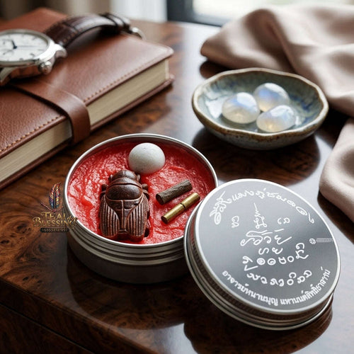 ✨ Phra Maeng Phu Chom Duang Lip Wax : Ultimate Destiny-Lifting & Absolute Seduction Charm Balm ( Extremely Limited 37 Pieces ) Thai Blessing Co By RURUECHA
