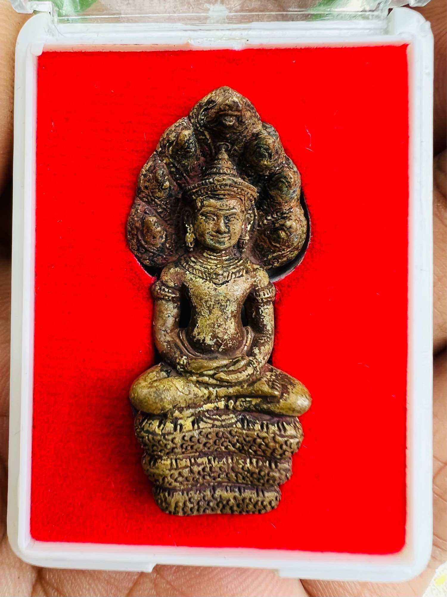 Phra Nak Prok Amulet by Luang Pu Kasem from Wat Mamuang Talod, Nakhon Si Thammarat alloy