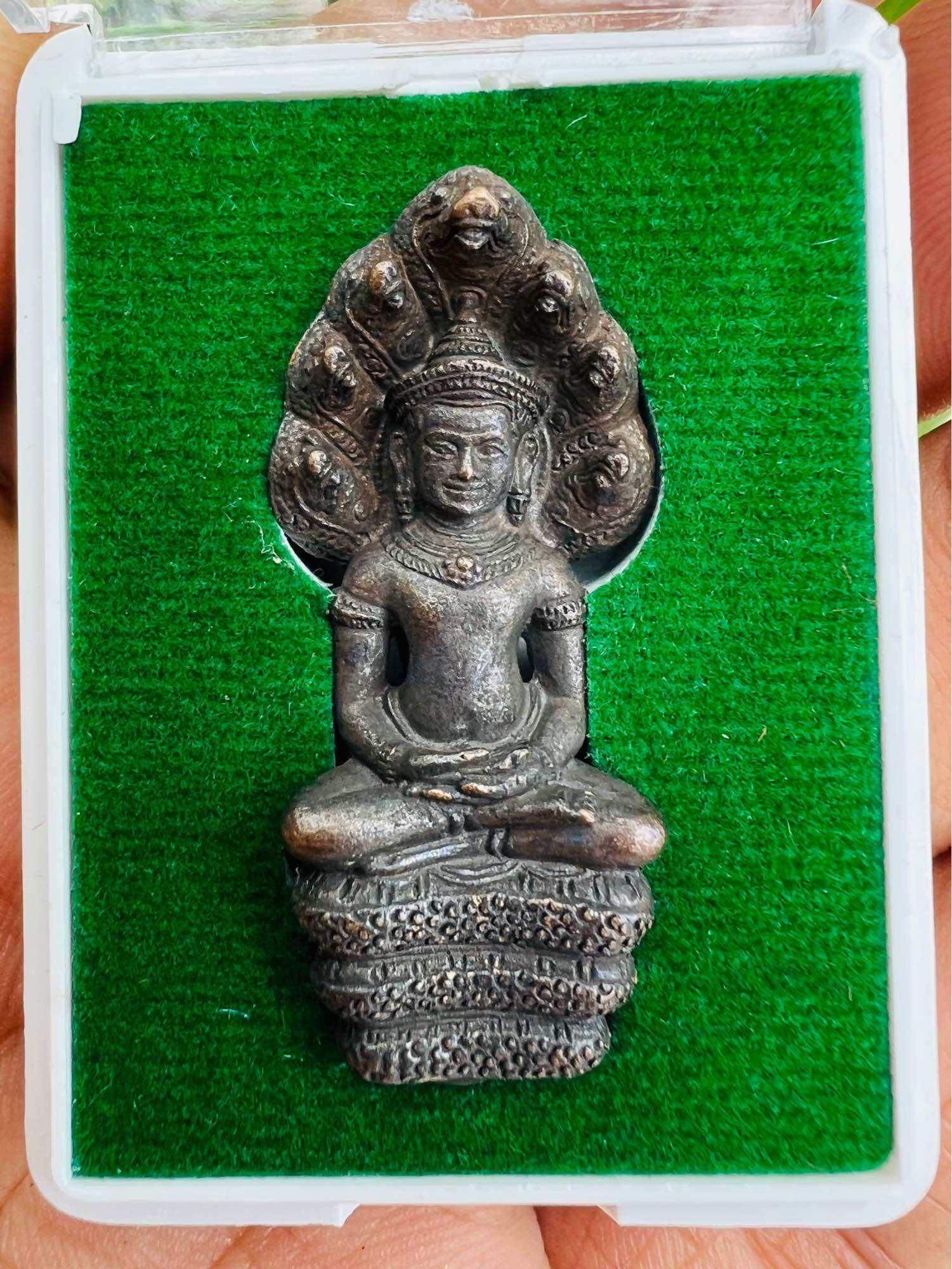 Phra Nak Prok Amulet by Luang Pu Kasem from Wat Mamuang Talod, Nakhon Si Thammarat Cursed metal