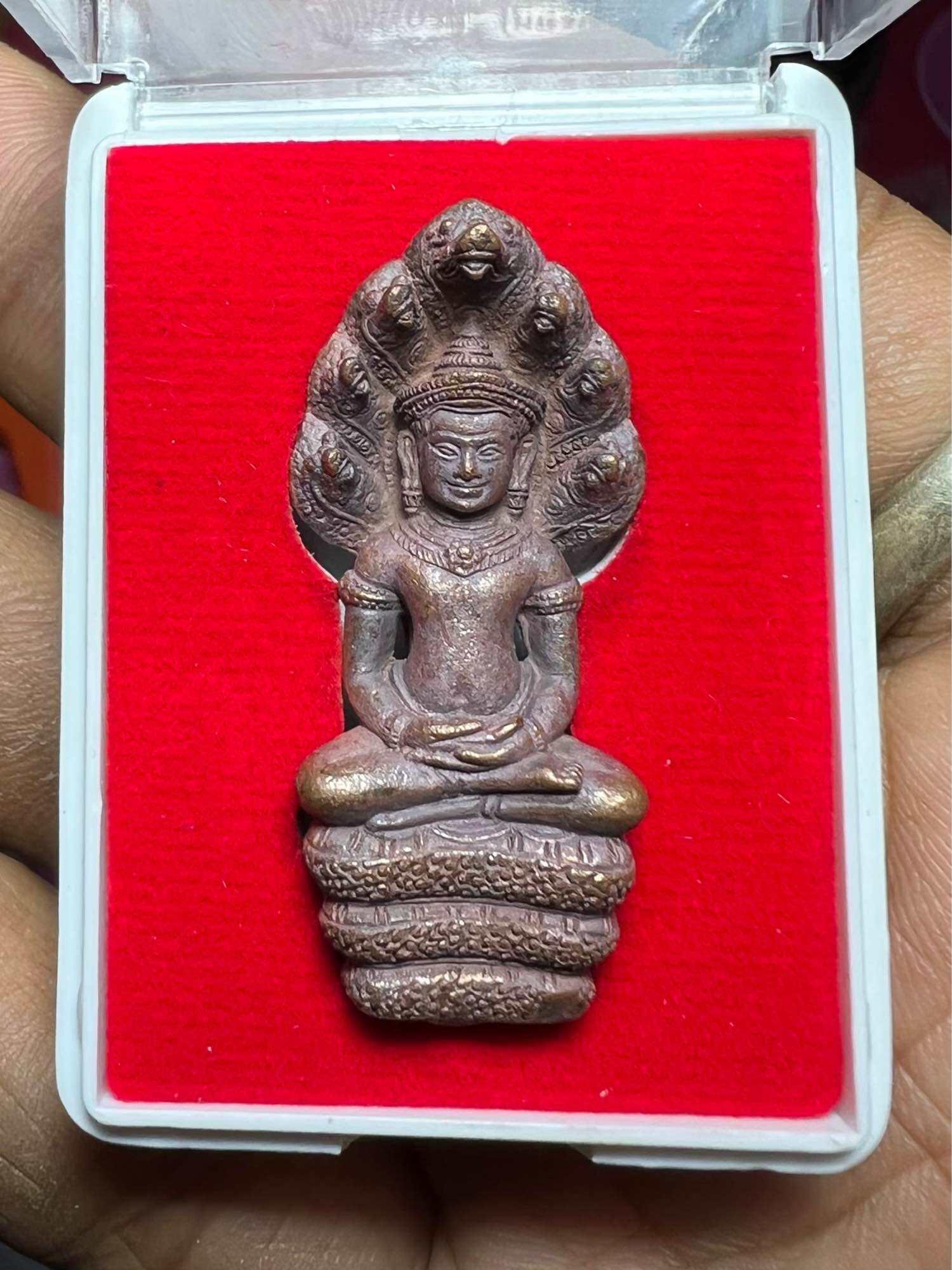 Phra Nak Prok Amulet by Luang Pu Kasem from Wat Mamuang Talod, Nakhon Si Thammarat illegal copper