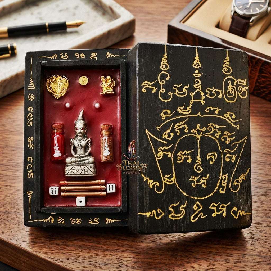 ✨ Phra Ngang Tewamon Lip Wax Box : Ultimate Master-Grade Dark-Lineage Seduction & Wealth Talisman (2569 / 2026 Edition) - Ajarn Nhan Khong (Khongsak) / Mon Lanna