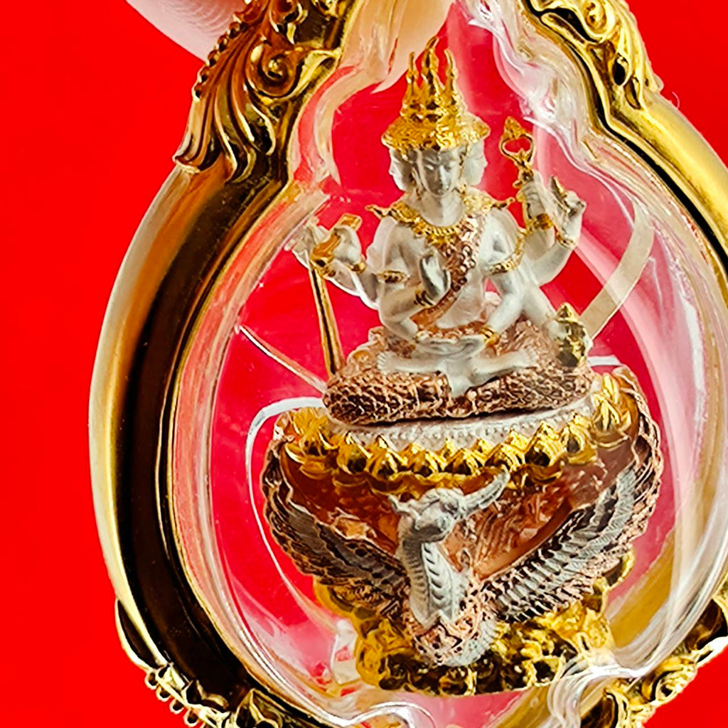 Phra Phrom Amulet for Protection and Fortune - Phrom Rangsee Edition