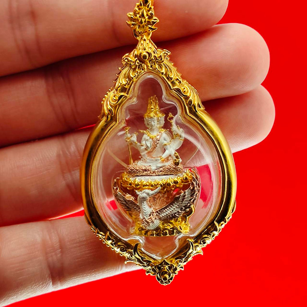 Phra Phrom Amulet for Protection and Fortune - Phrom Rangsee Edition