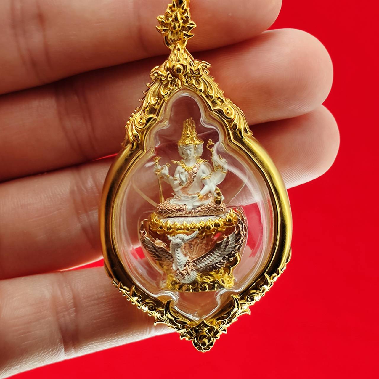 Phra Phrom Amulet for Protection and Fortune - Phrom Rangsee Edition