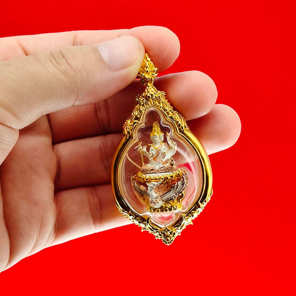 Phra Phrom Amulet for Protection and Fortune - Phrom Rangsee Edition