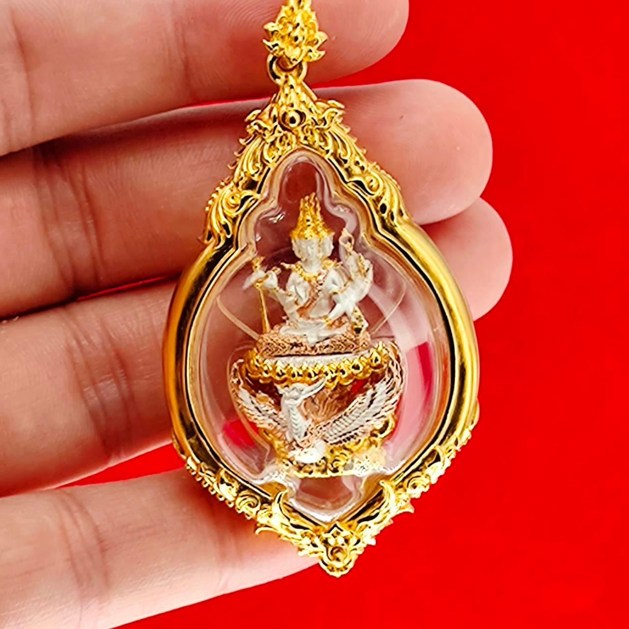 Phra Phrom Amulet for Protection and Fortune - Phrom Rangsee Edition