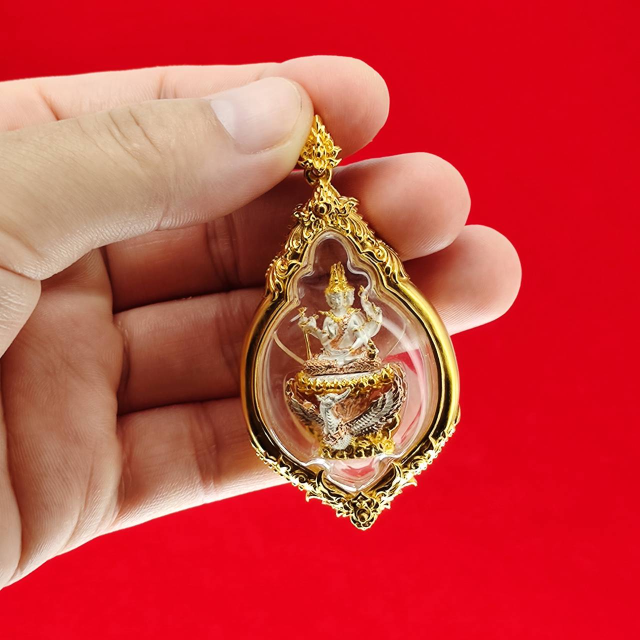 Phra Phrom Amulet for Protection and Fortune - Phrom Rangsee Edition