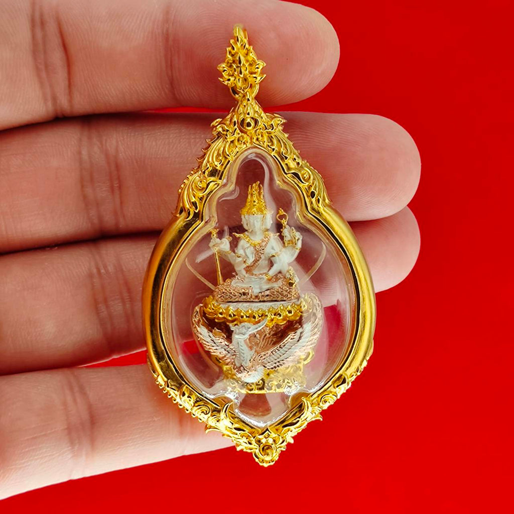 Phra Phrom Amulet for Protection and Fortune - Phrom Rangsee Edition