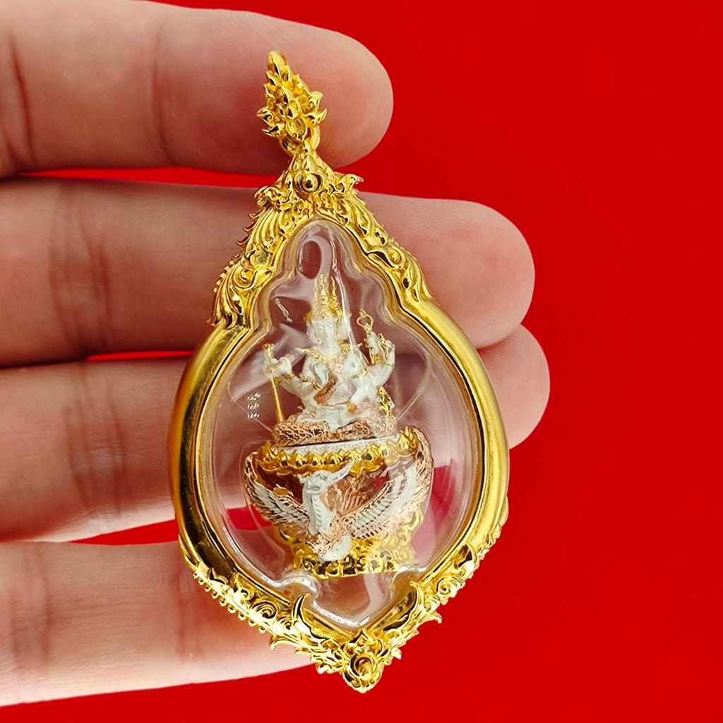 Phra Phrom Amulet for Protection and Fortune - Phrom Rangsee Edition