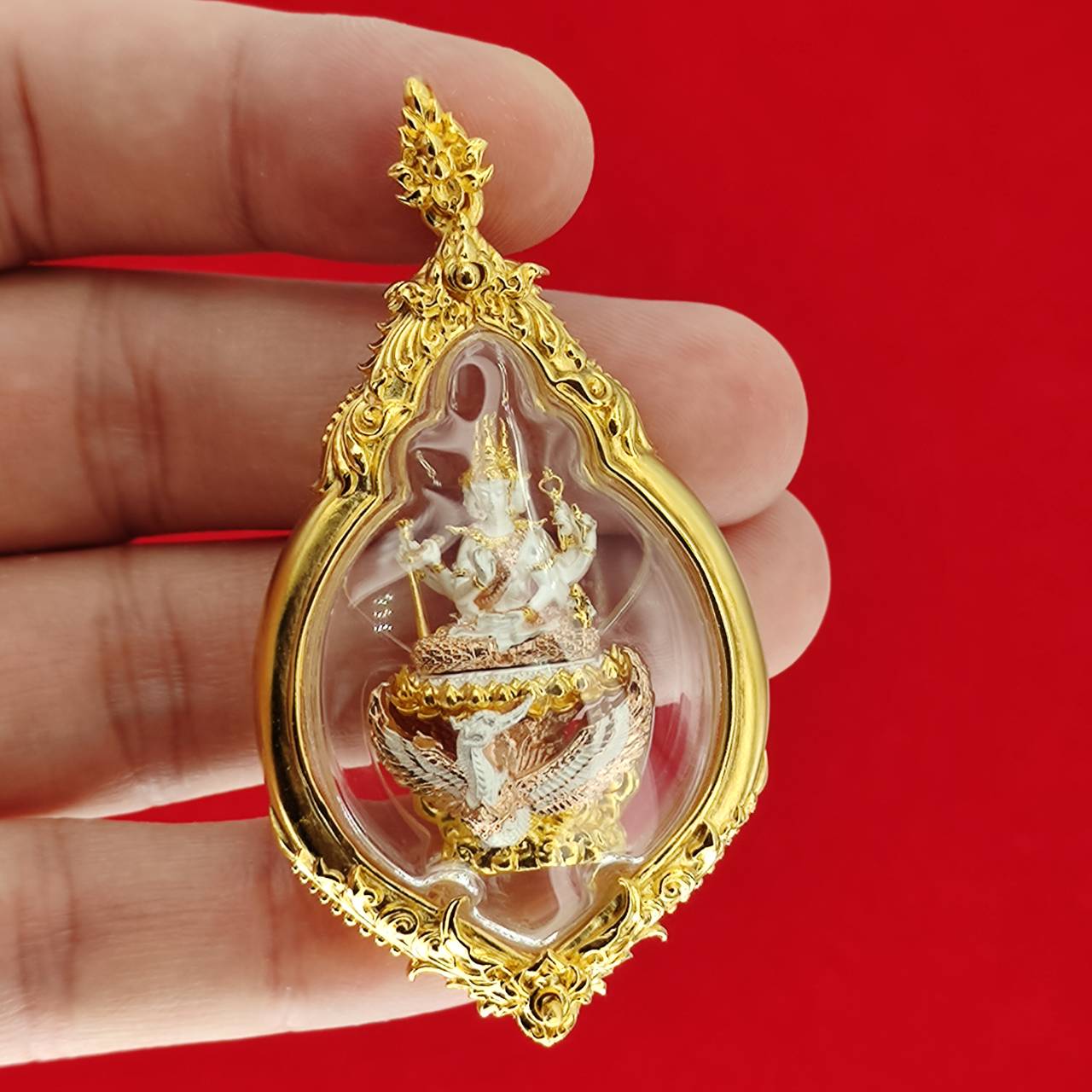 Phra Phrom Amulet for Protection and Fortune - Phrom Rangsee Edition