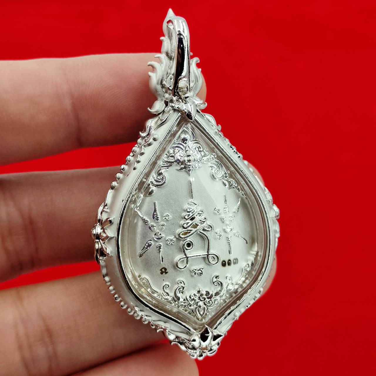 Phra Phrom amulet Supreme Divine Blessings & Prosperity in detailed silver casing for spiritual protection