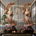 Authentic Sacred Museum-Grade Large Altar Statue "Phra Buddha Chariyawat Um Bat Prod Venai Yasat" (Standing Alms-Bowl Buddha Posture - 97 cm / 38 Inches with Genuine Marble Base) Item 1.2 Pure Sacred Bronze Limited Edition (ED 12 Pieces Worldwide)