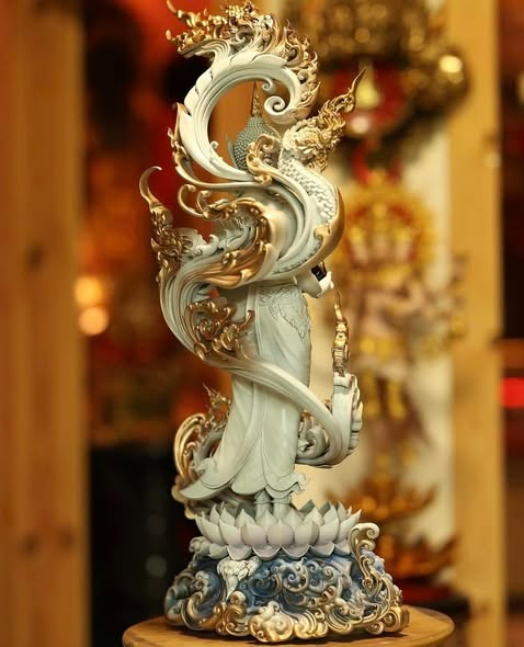 Authentic Sacred Museum-Grade Large Altar Statue "Phra Buddha Chariyawat Um Bat Prod Venai Yasat" (Standing Alms-Bowl Buddha Posture - 97 cm / 38 Inches with Genuine Marble Base) Item 1.2 Pure Sacred Bronze Limited Edition (ED 12 Pieces Worldwide)