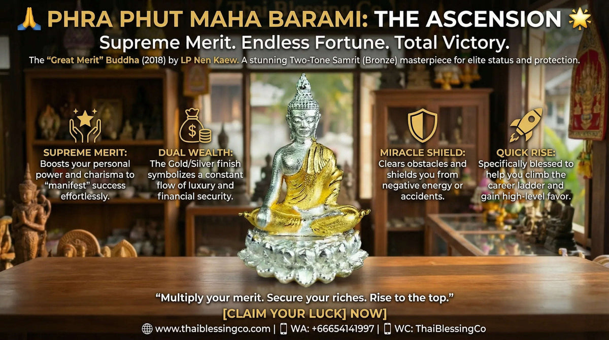 🙏 PHRA PHUT MAHA BARAMI: THE ASCENSION 🌟 The Aura of Absolute Victory: Ascend with the Sovereign Grace of the Grand Merit Buddha