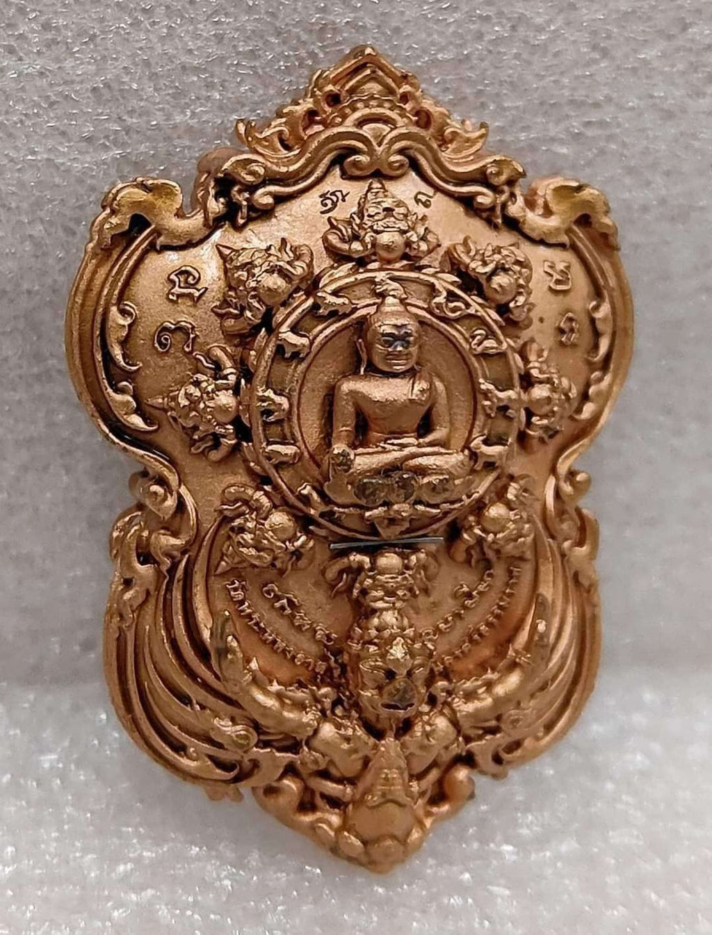 Phra Pidta Amulet for Wealth – Sri Maharaj Pangpakarn “Wealth Ascension & Prosperity Flow” Satin Bronze Edition