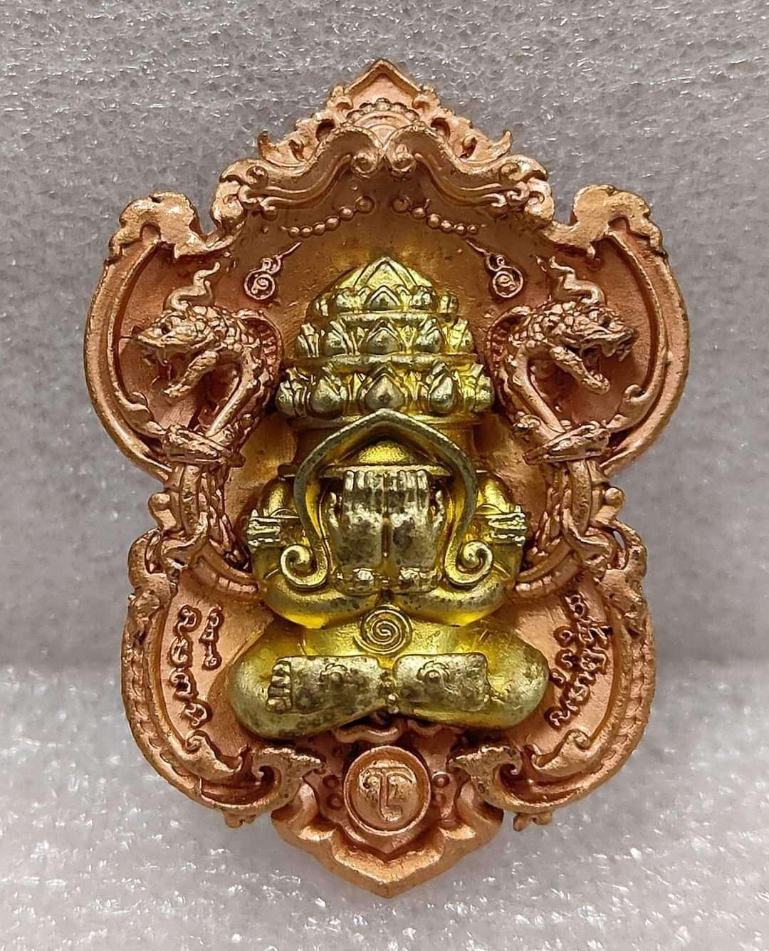 Phra Pidta Amulet for Wealth – Sri Maharaj Pangpakarn “Wealth Ascension & Prosperity Flow” Satin Bronze Edition