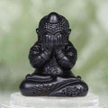 Phra Pidta Miraculous Wealth Black Nickel Alloy Amulet - Luang Pho Yod Wat Takroh 2022 Default Title