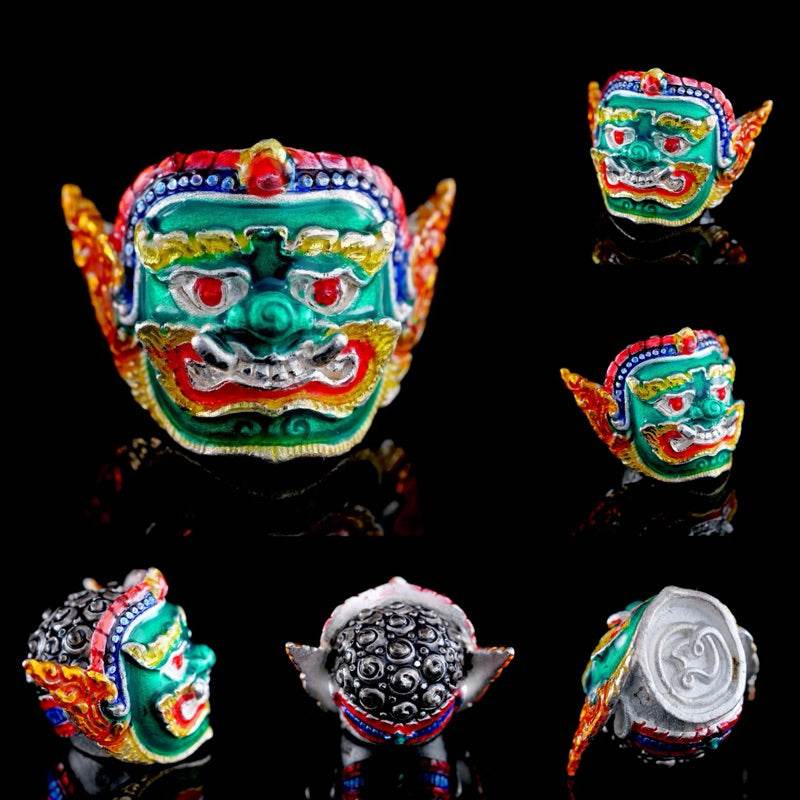 Phra Pirap amulet for power with colorful design and intricate detailing for spiritual benefits