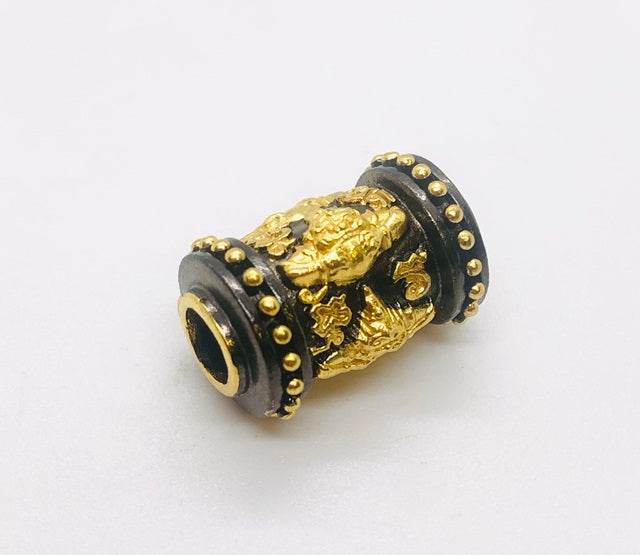 Phra Rahu amulet for luck carved in gold and black detailing for charm and protection
