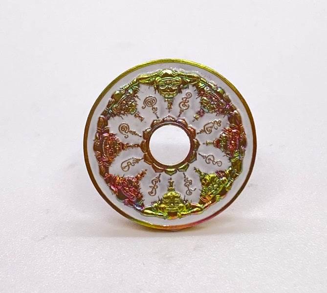 Phra Rahu Amulet for Powerful Protection and Talismanic Energy Satta White Enamel