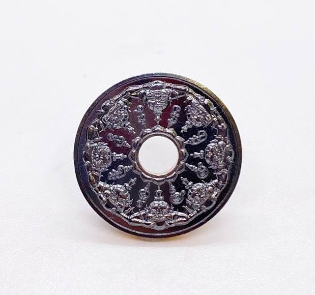Phra Rahu Amulet for Powerful Protection and Talismanic Energy Copper Blackened