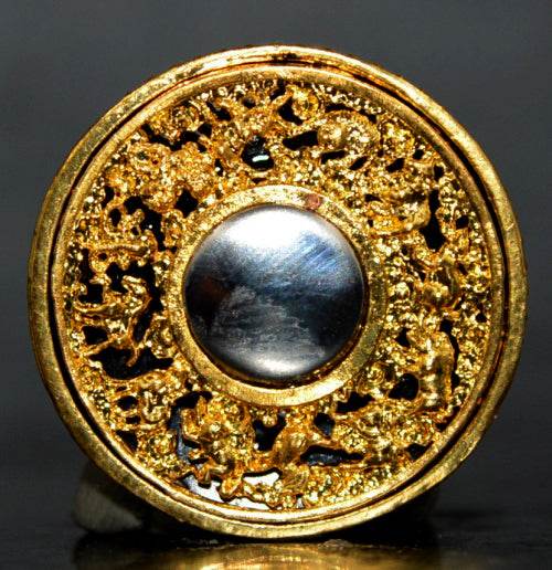 Phra Rahu Amulet for Wealth - Gold Lucky Pendant for Prosperity and Success